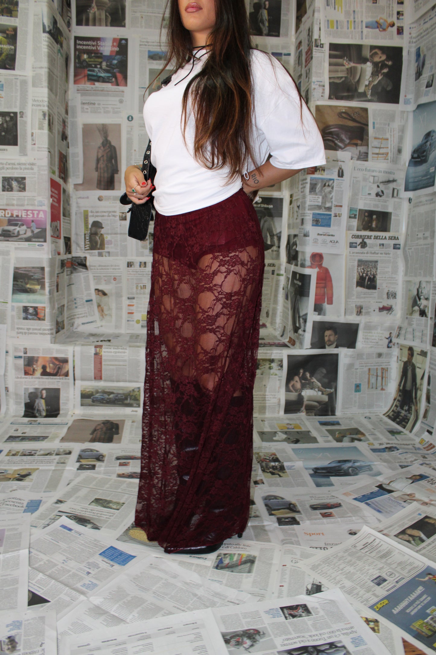 LONG SKIRT PIZZO