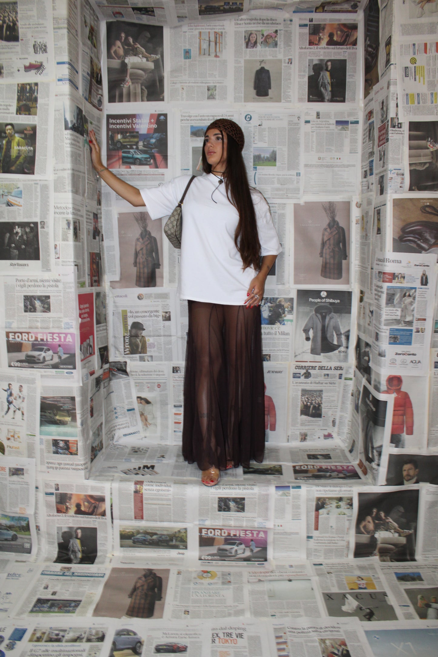 BROWN SKIRT VELO