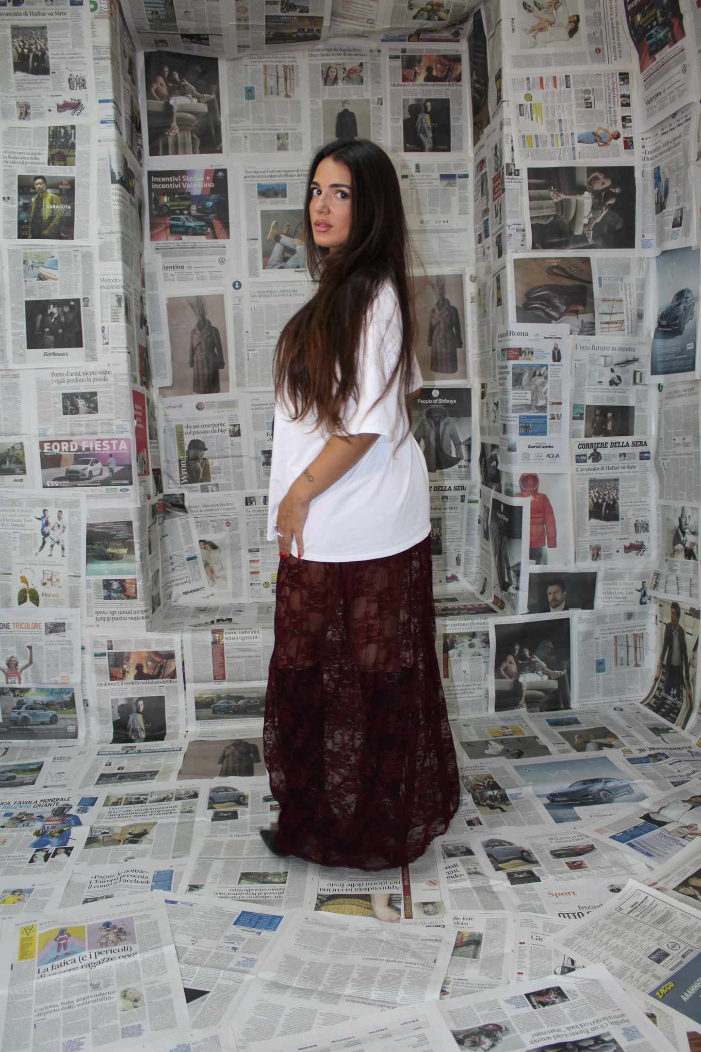 LONG SKIRT PIZZO