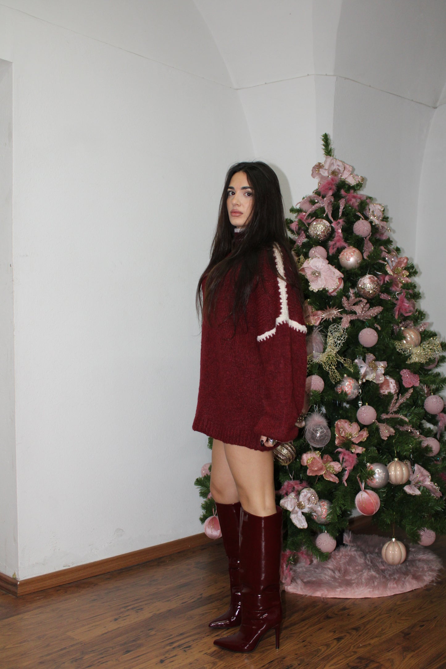 MAGLIONE COLD bordeaux