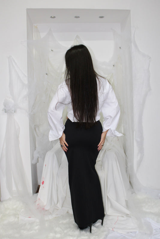 LONG SKIRT black