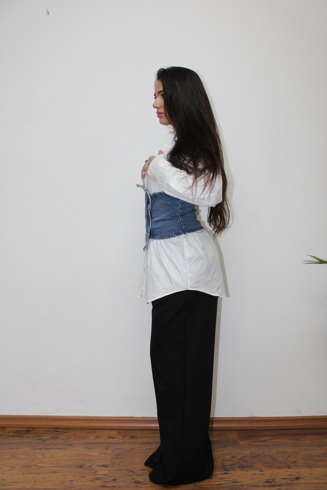 CAMICIA CINTA DENIM