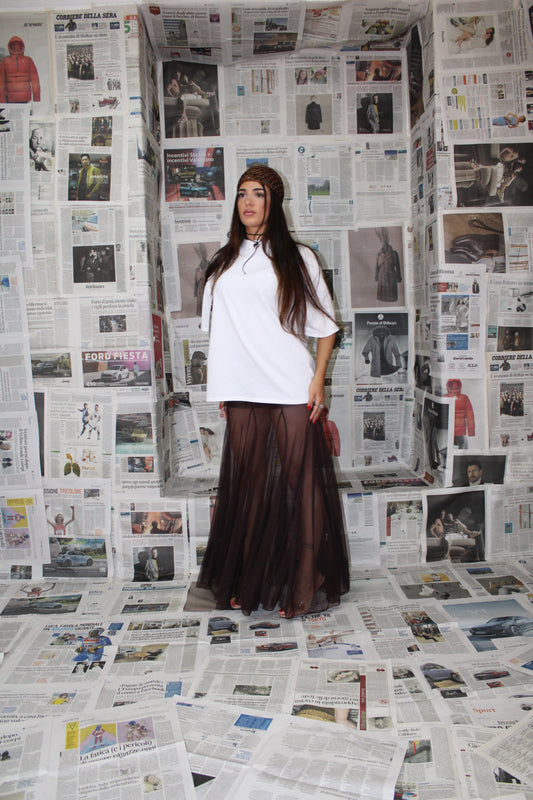 BROWN SKIRT VELO
