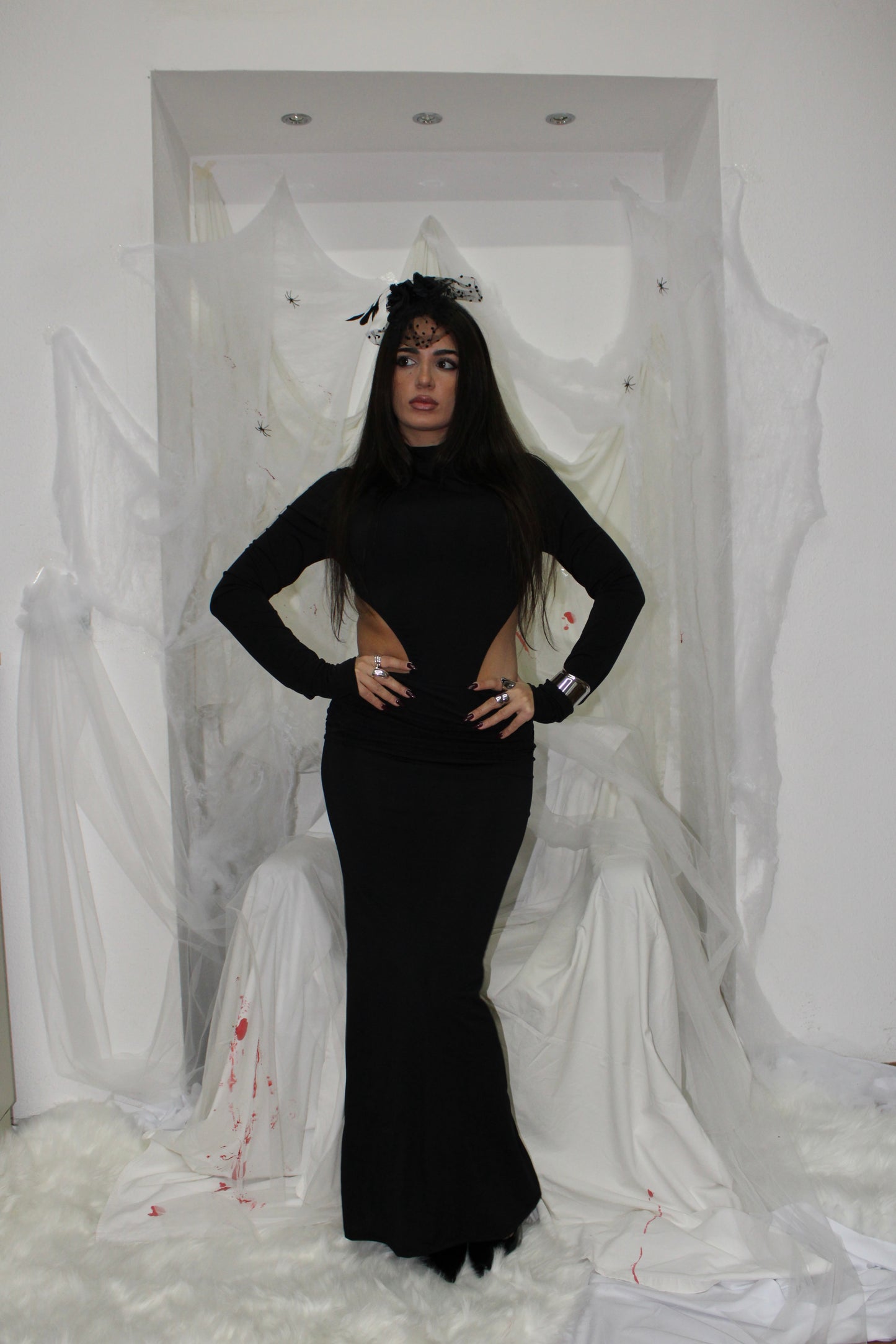 LONG DRESS TRY ME black
