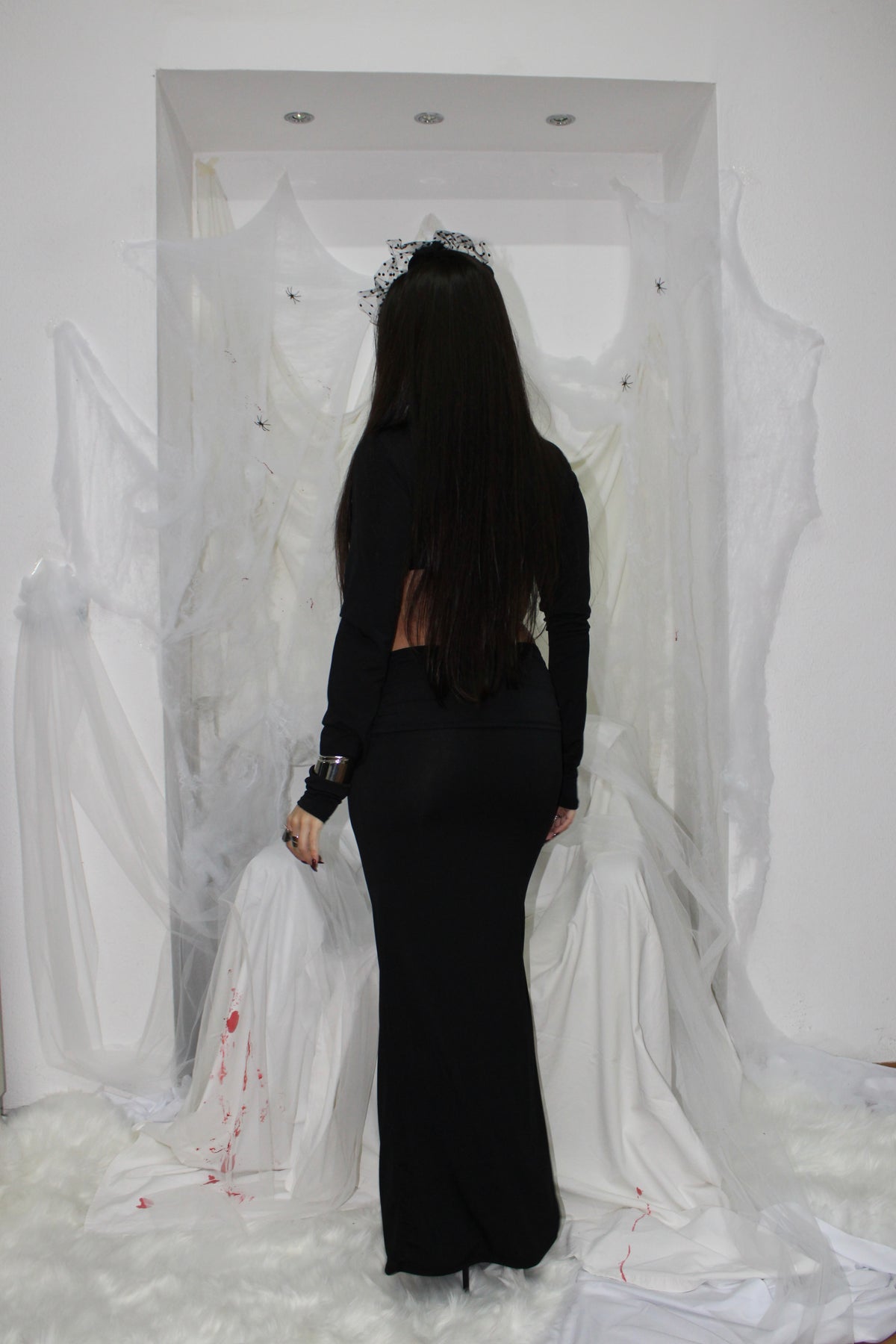 LONG DRESS TRY ME black