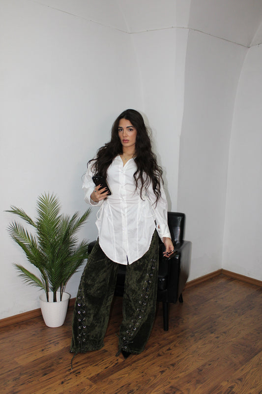 CAMICIA STRINGHE white