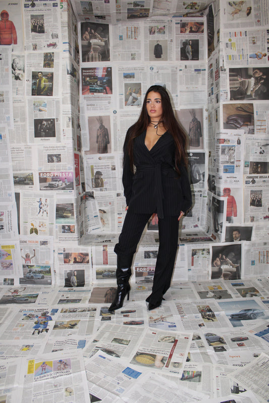 TAILLEUR GESSATO black